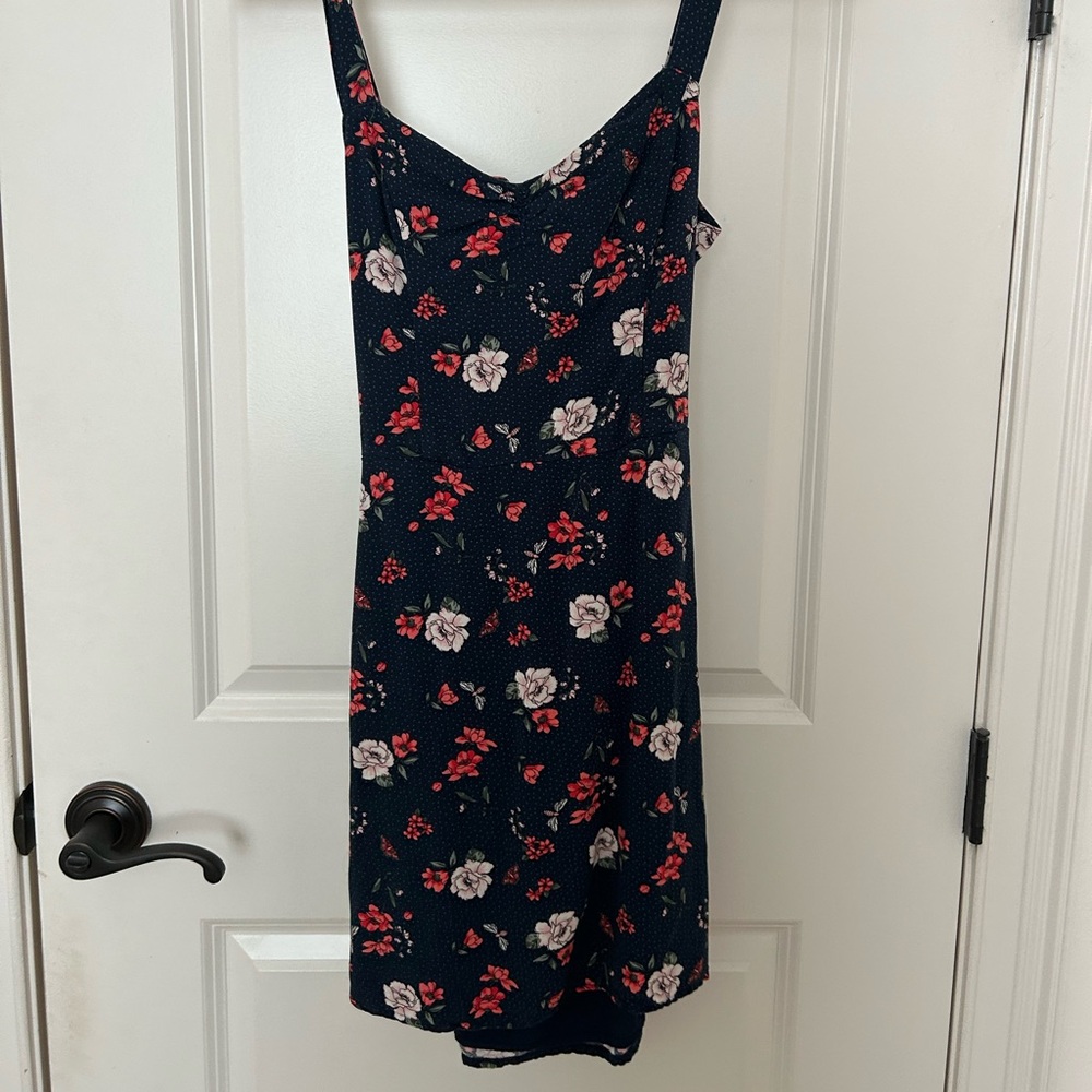 Hollister Navy Floral Mini Dress